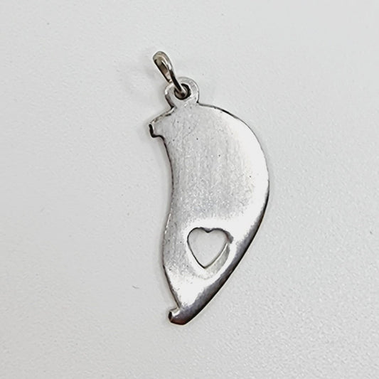 Pendentif demi coeur