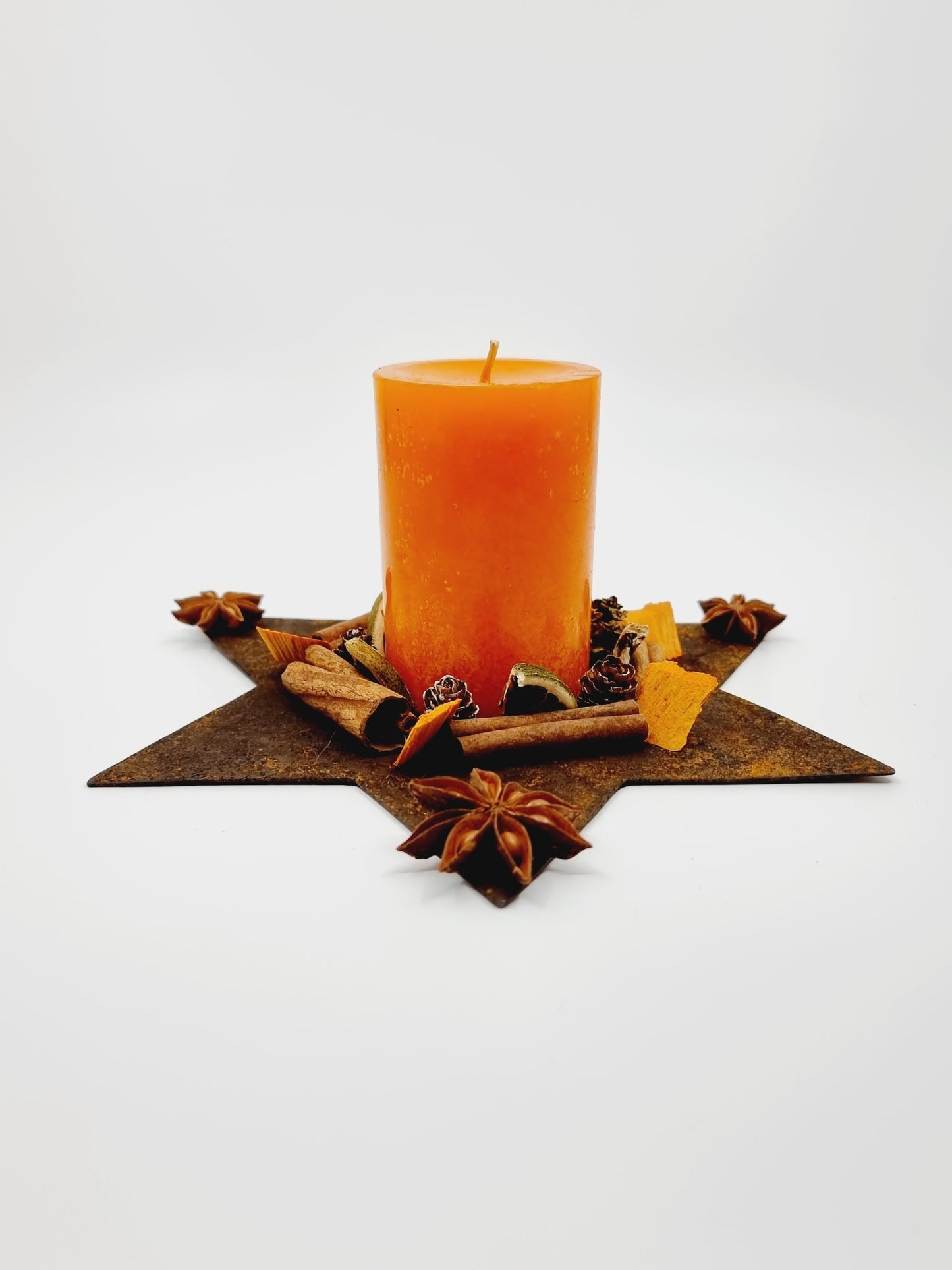 Bougeoir étoile de Noël et ses épices