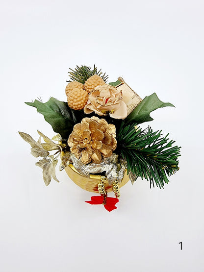 Composition florale de Noël - modèle 1