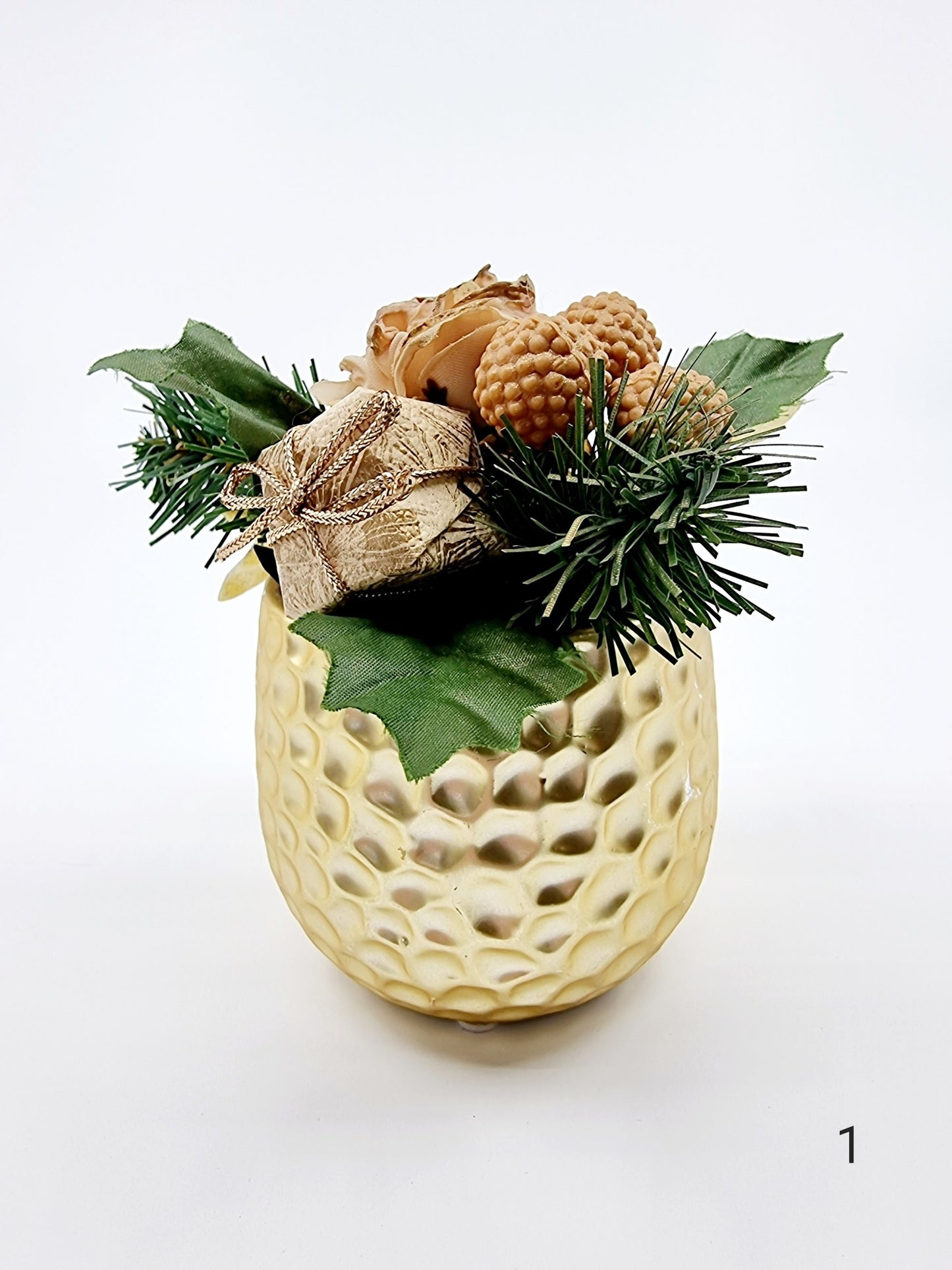 Composition florale de Noël - modèle 1