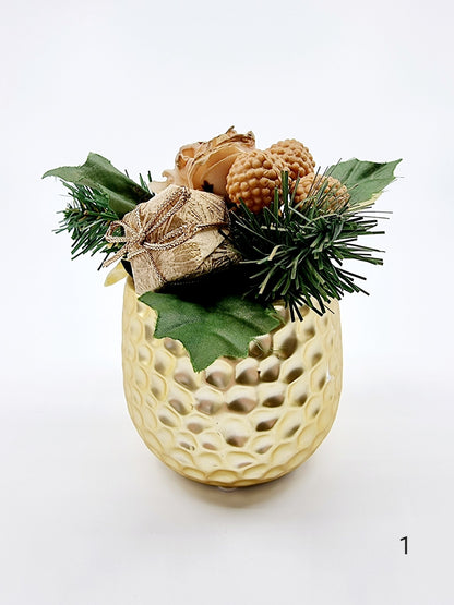 Composition florale de Noël - modèle 1