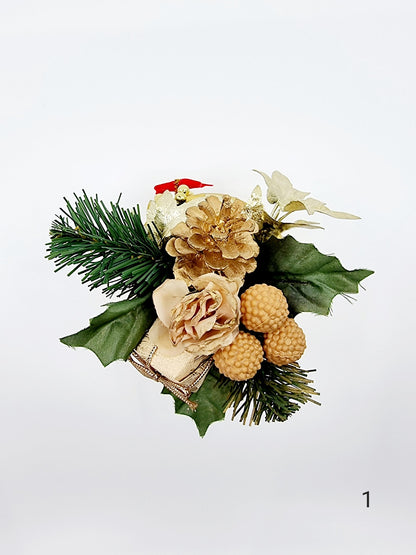 Composition florale de Noël - modèle 1