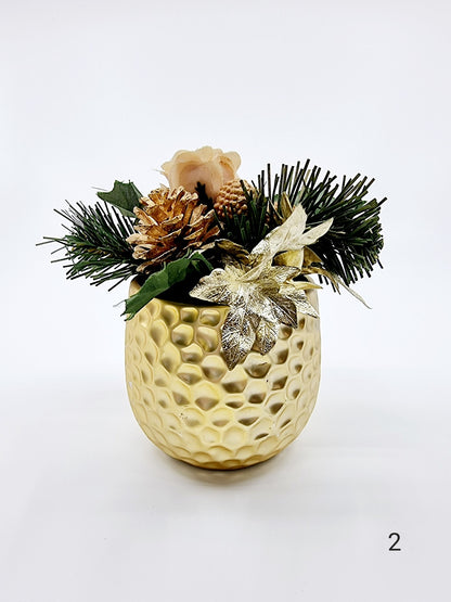 Composition florale de Noël - modèle 2