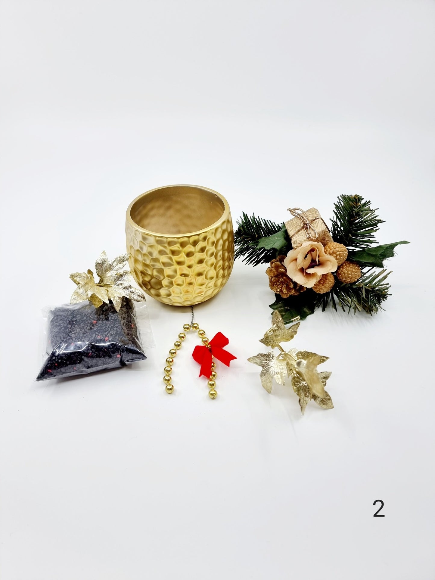 Composition florale de Noël - modèle 2