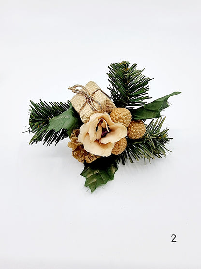 Composition florale de Noël - modèle 2