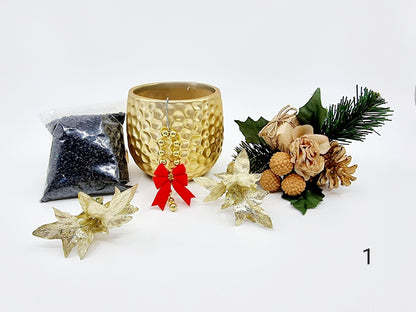 Composition florale de Noël - modèle 1