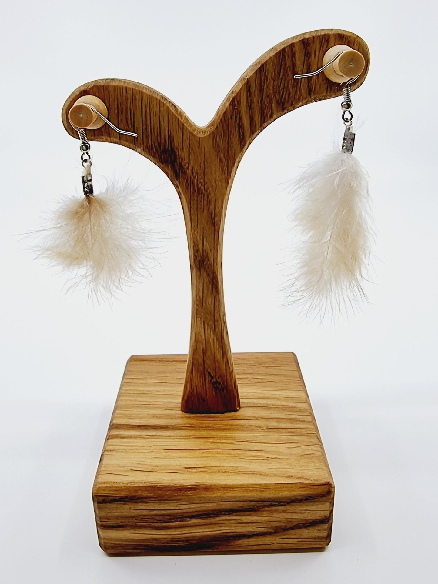 Boucles d'oreilles plumes - plumeau