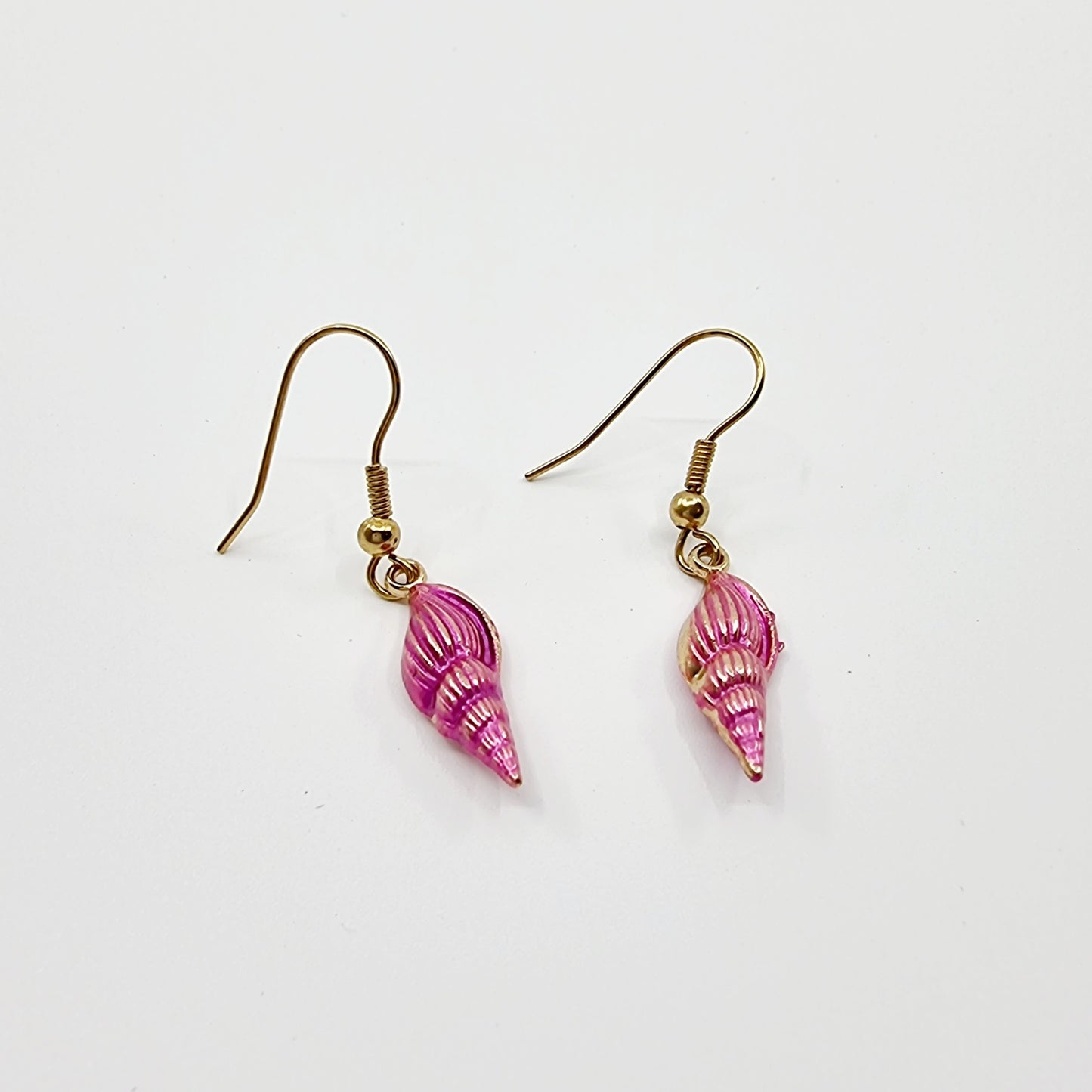 Boucles d'oreilles coquillage - pink