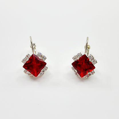 Boucles d'oreilles chic - rouge