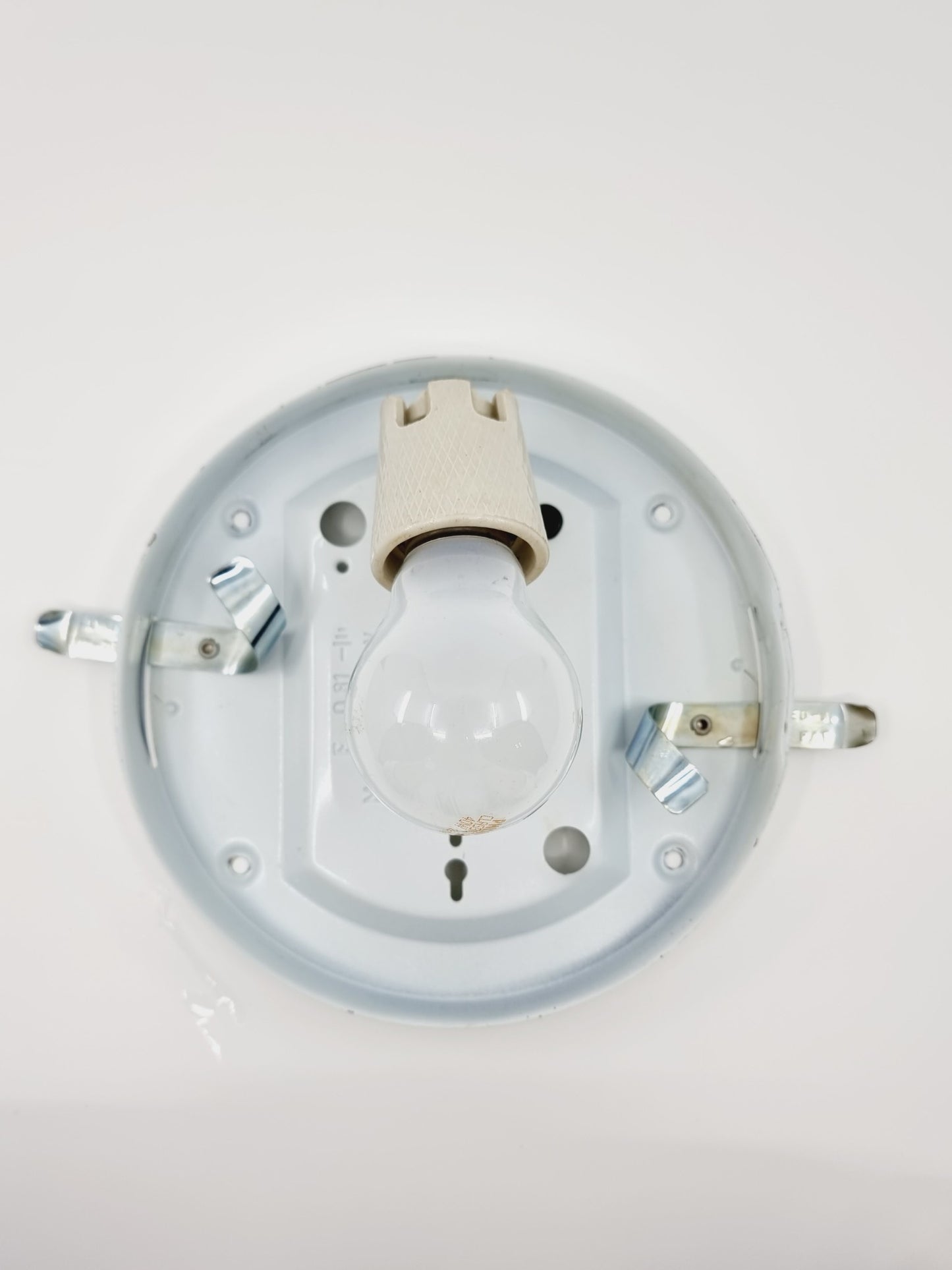 Plafonnier carré vintage en verre