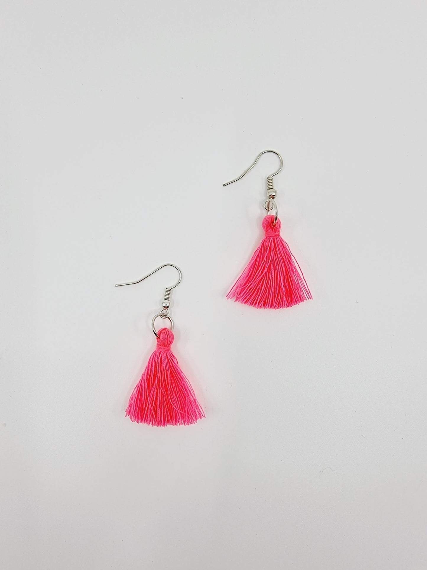 Boucles d'oreilles pompon - pink