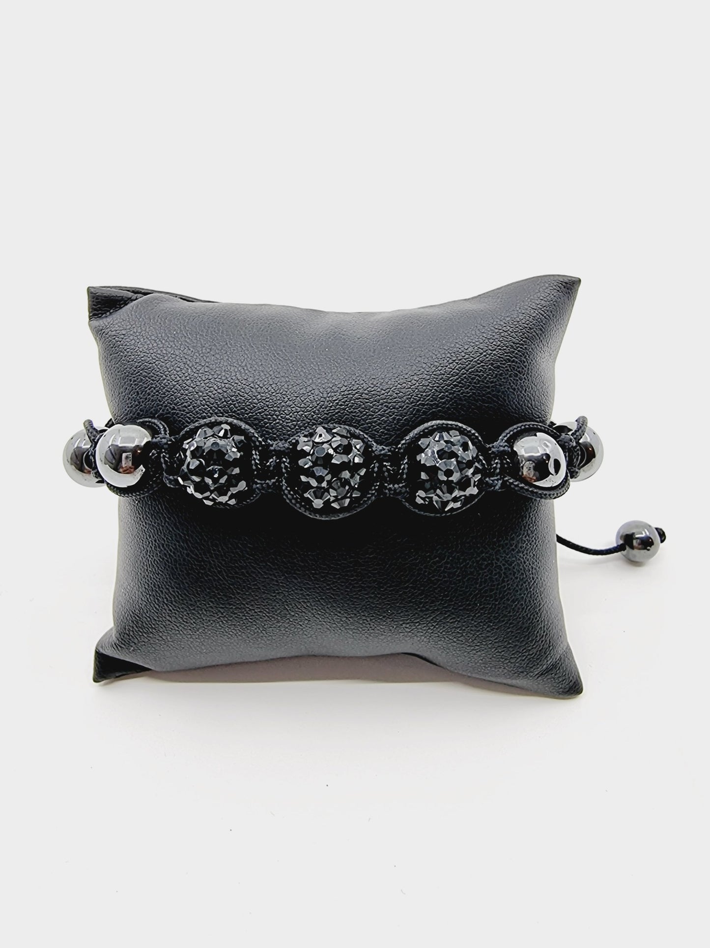 Bracelet shamballa - noir