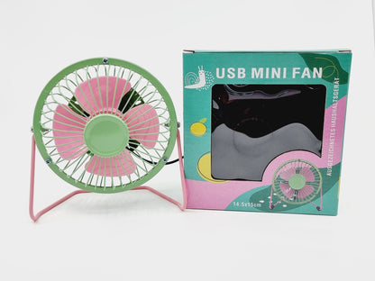 Ventilateur USB - Vert/Rose