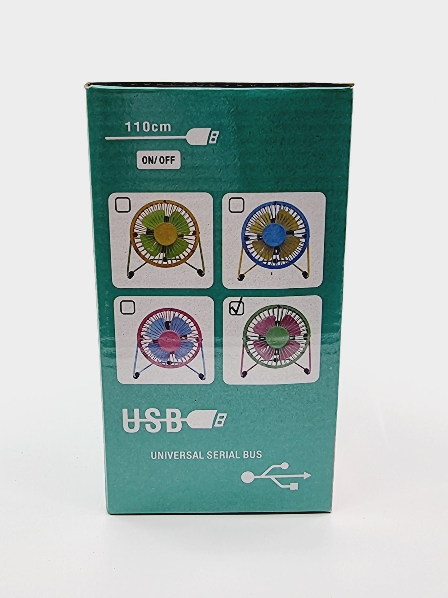 Ventilateur USB - Vert/Rose
