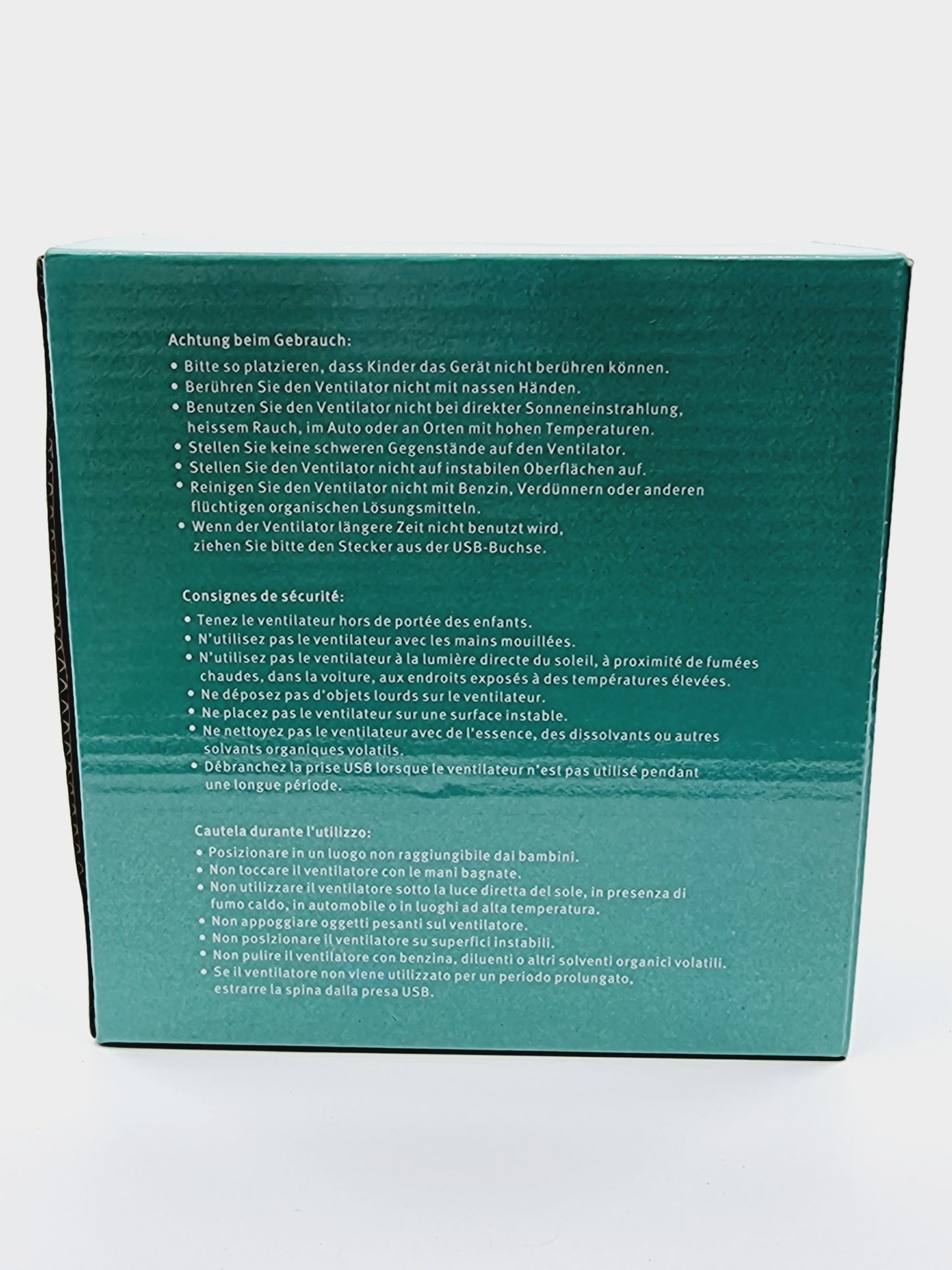 Ventilateur USB - Vert/Rose