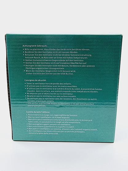 Ventilateur USB - Vert/Rose