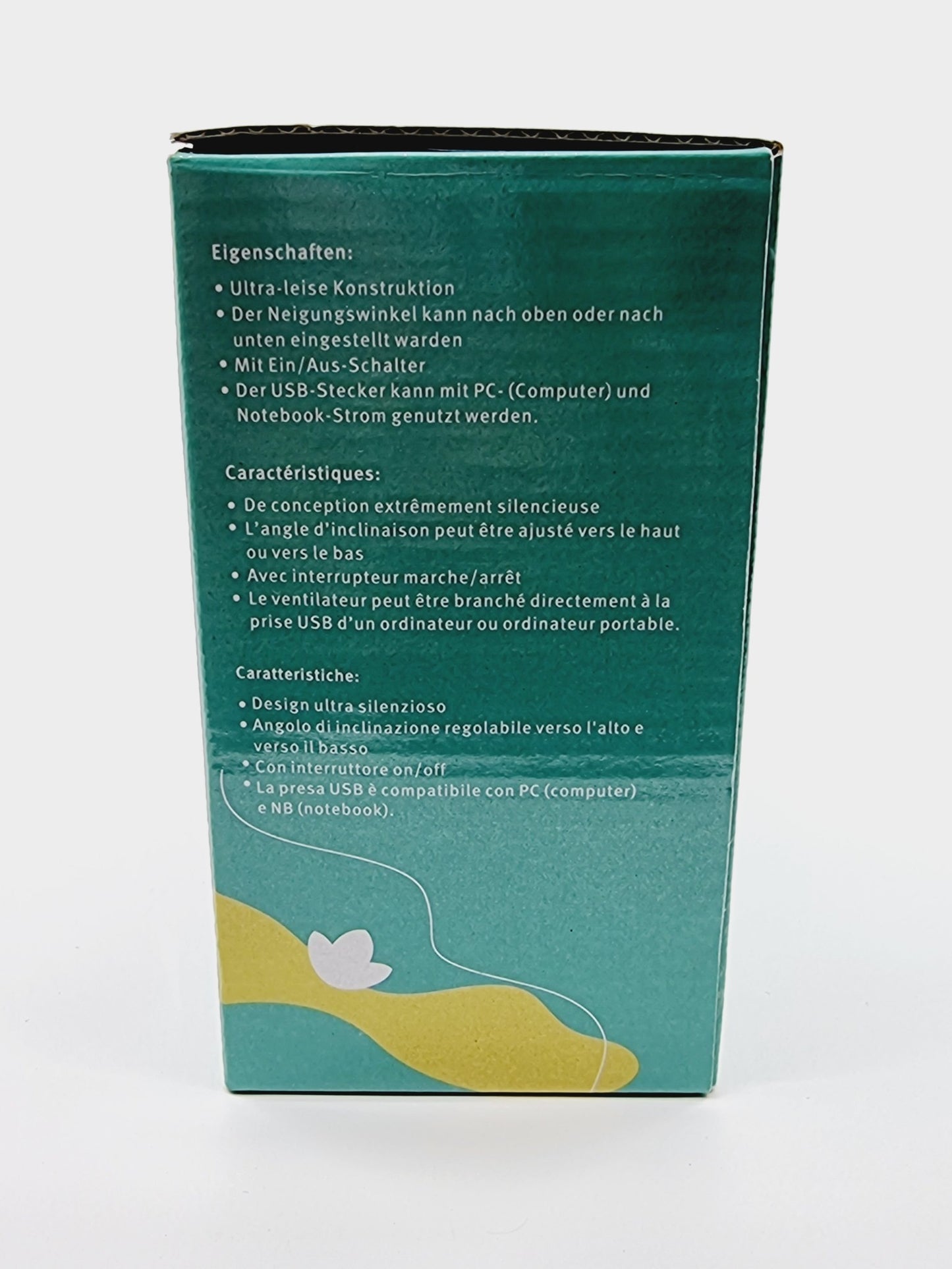 Ventilateur USB - Vert/Rose