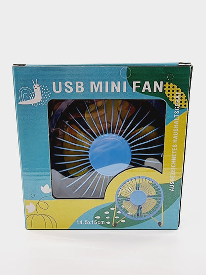 Ventilateur USB - Bleu/Jaune