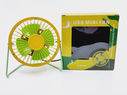 Ventilateur USB - Jaune/Vert