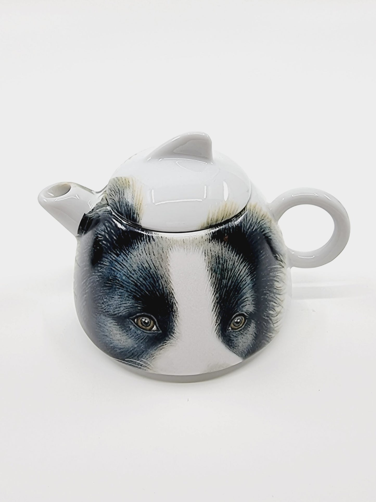 Théière avec soucoupe & tasse - Border Collie