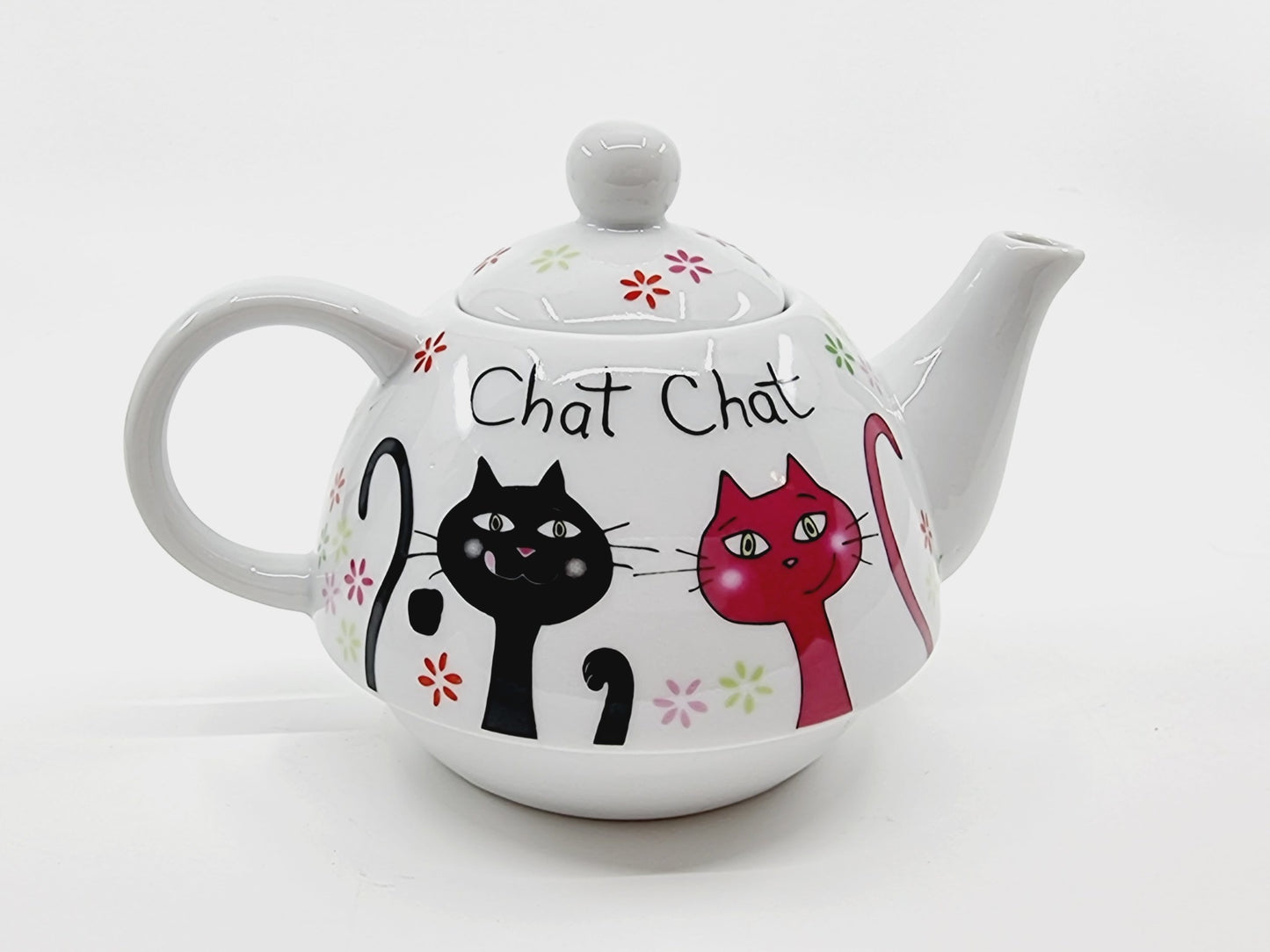 Théière & tasse - Chat Chat Chat !