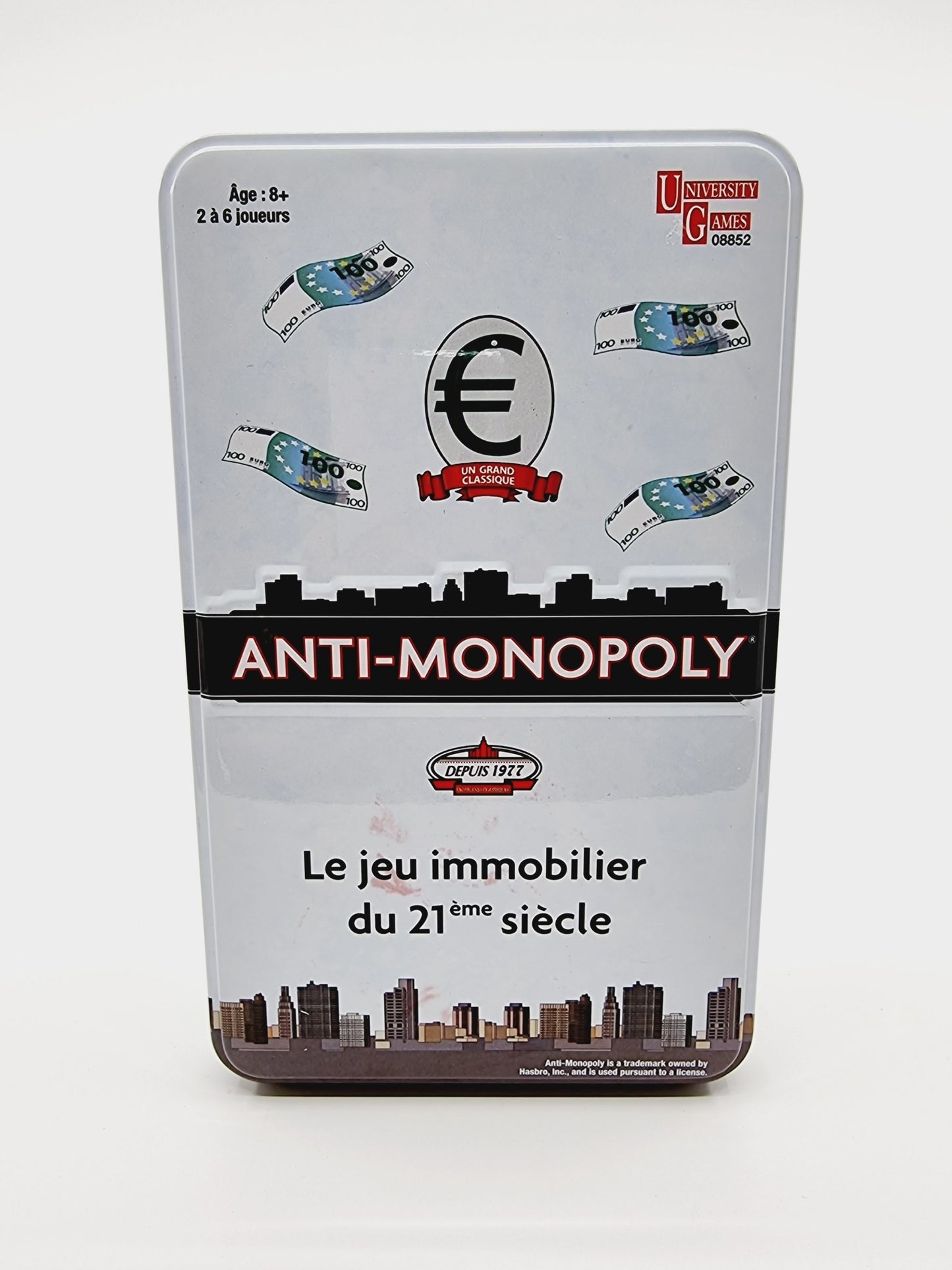 Anti-Monopoly métal box de voyage