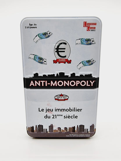 Anti-Monopoly métal box de voyage