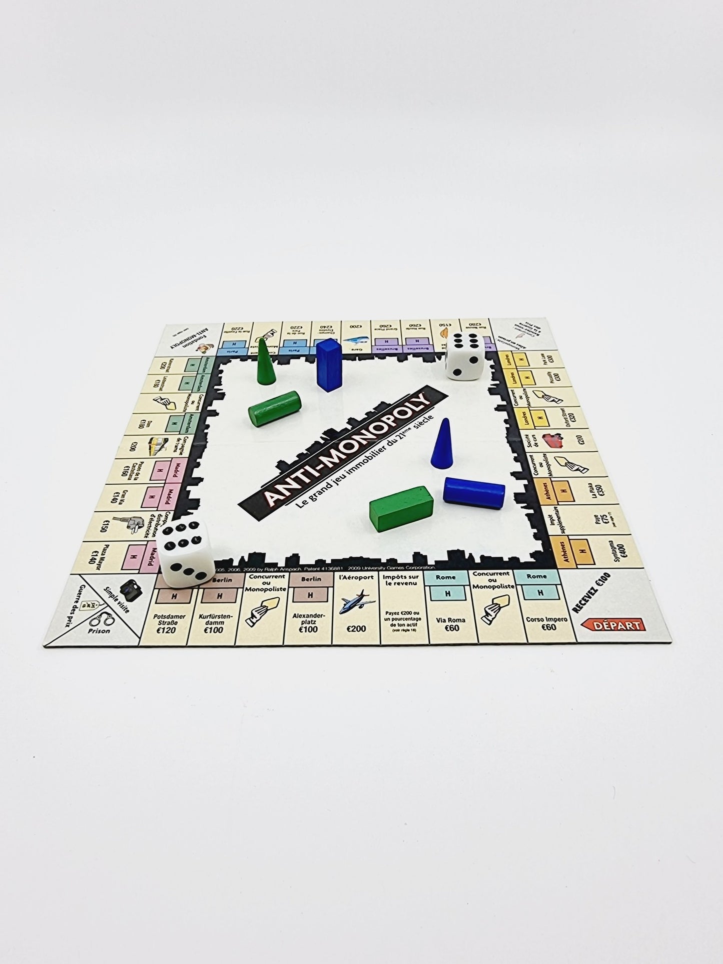 Anti-Monopoly métal box de voyage