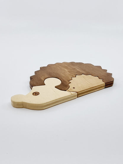 Puzzle en bois - hérisson