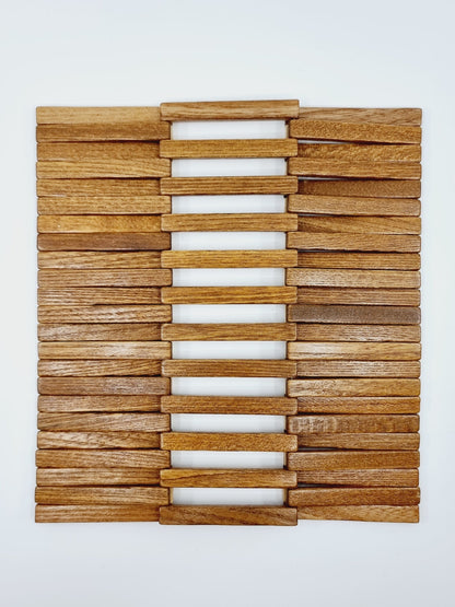 Dessous de plat pliable en bois