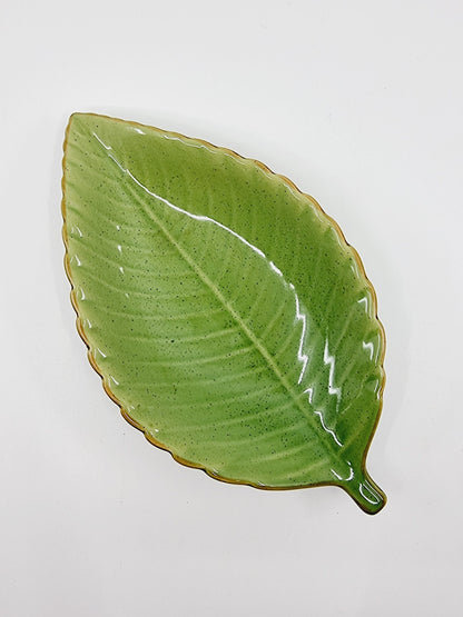 Plat feuille verte