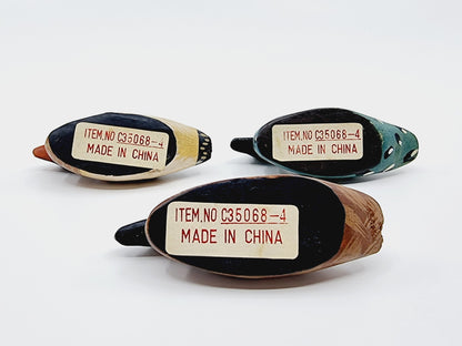 Bibelot - Lot de 3 canards en bois