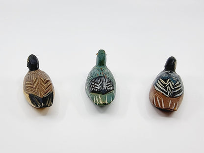 Bibelot - Lot de 3 canards en bois