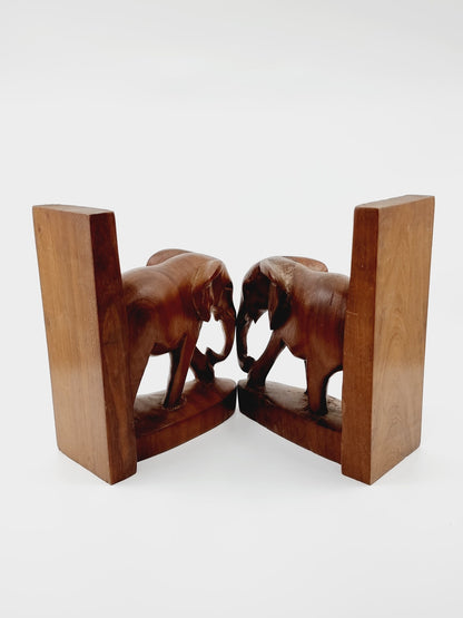 Serre-livres en bois - éléphant (2 pièces)
