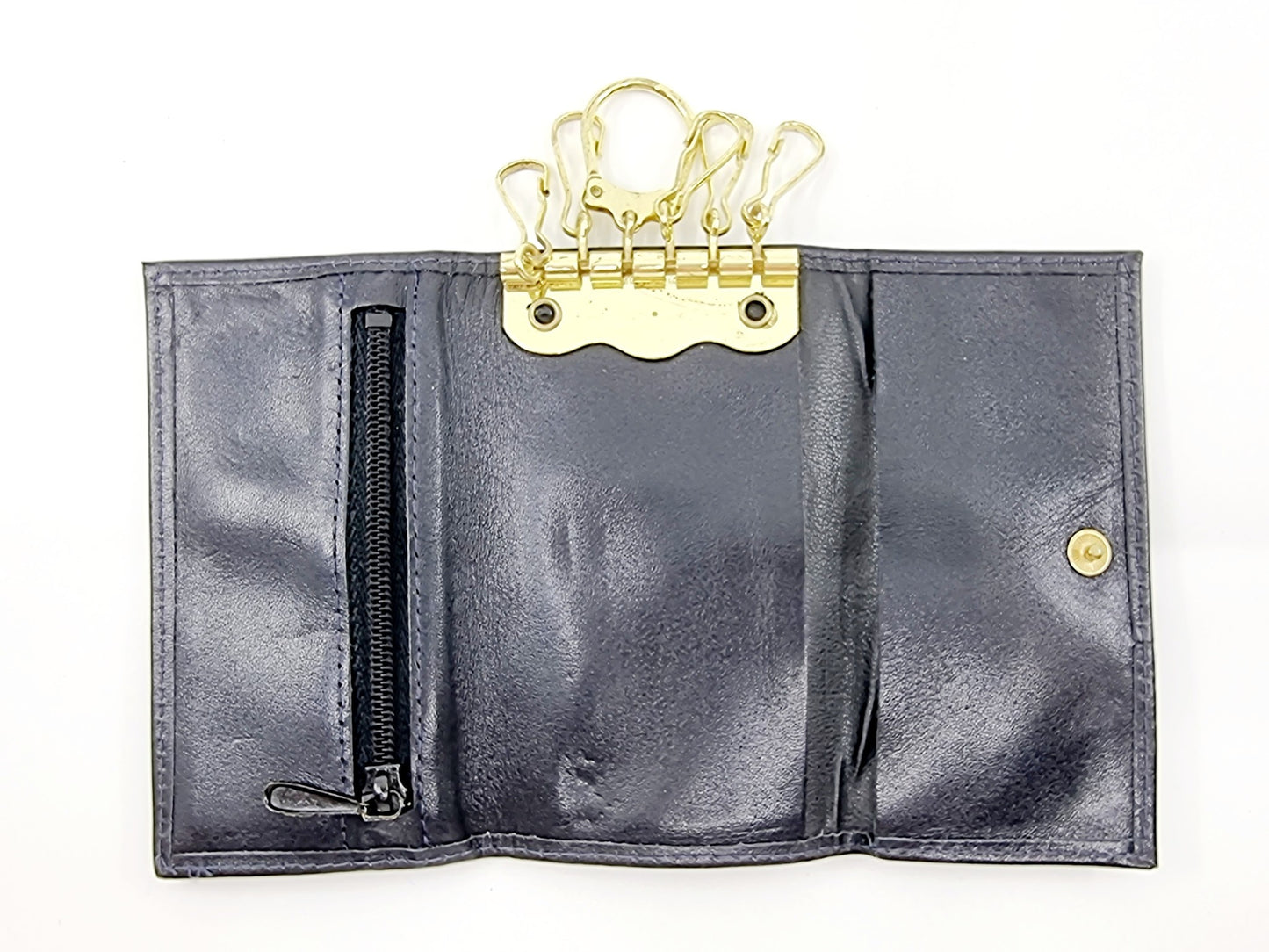 Etui porte clés en cuir - noir