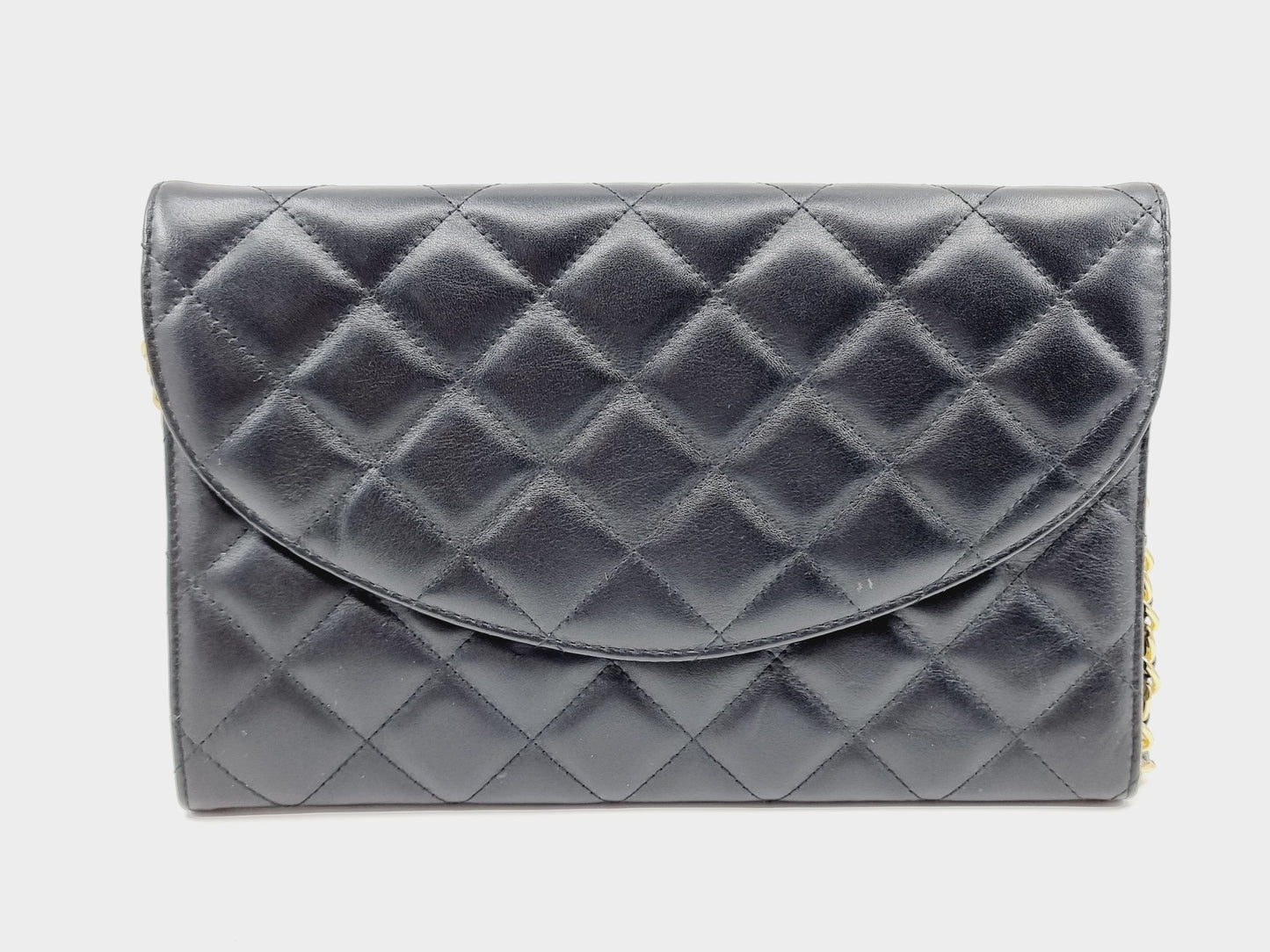 Pochette matelassée noire