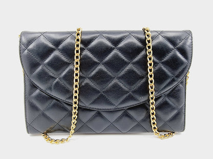 Pochette matelassée noire
