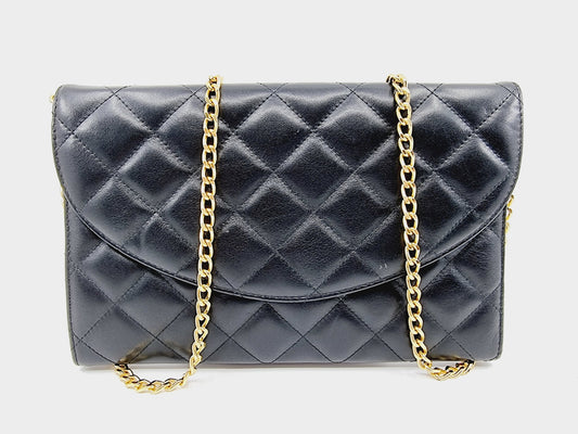 Pochette matelassée noire