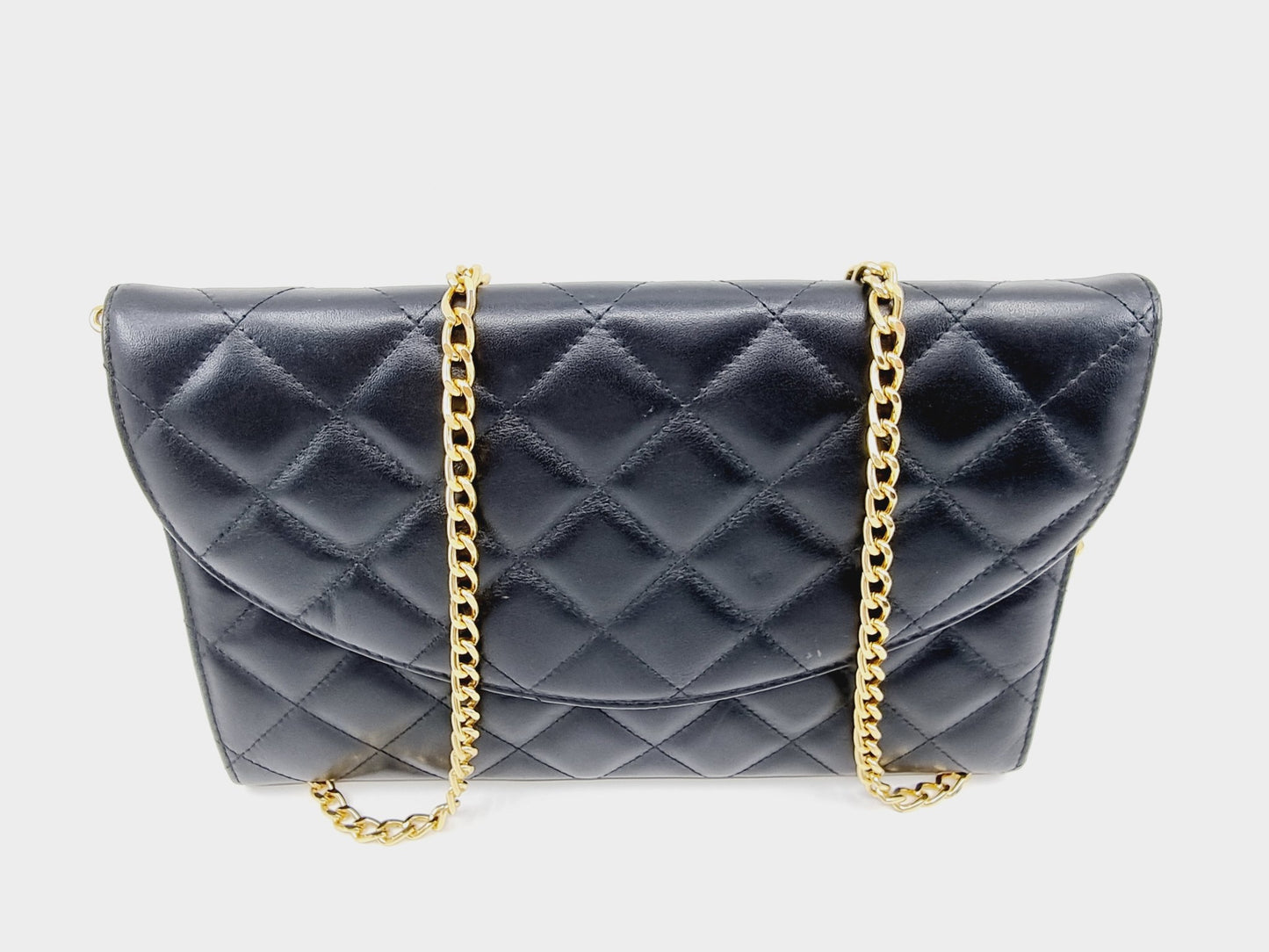 Pochette matelassée noire