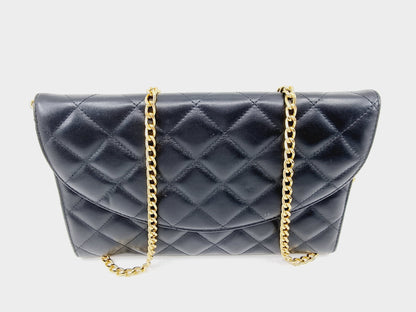 Pochette matelassée noire