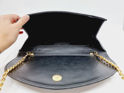 Pochette matelassée noire