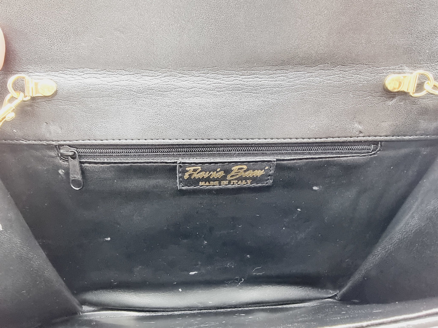 Pochette matelassée noire