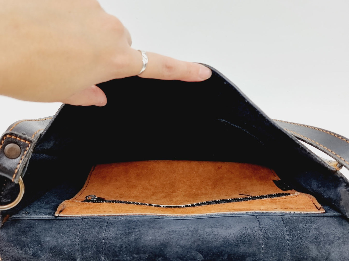 Sac cartable en cuir