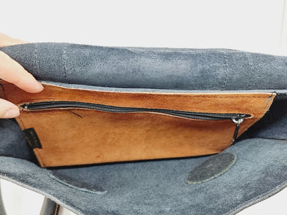 Sac cartable en cuir