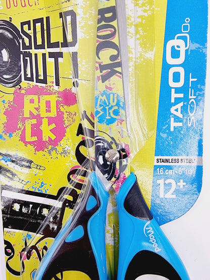 Ciseaux - Tatoo soft bleu/noir