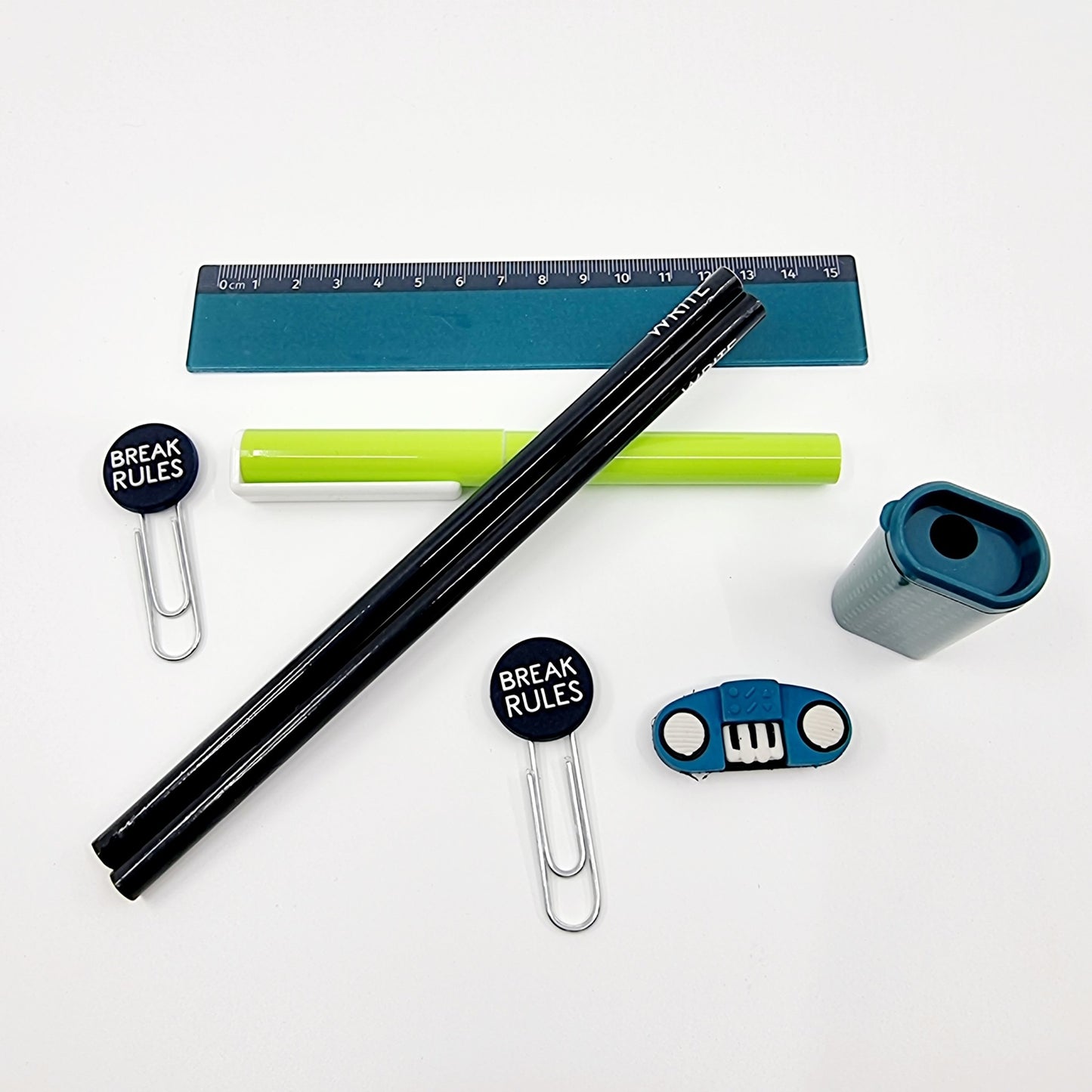 Set de papeterie - Enfreindre les règles (8 pièces)