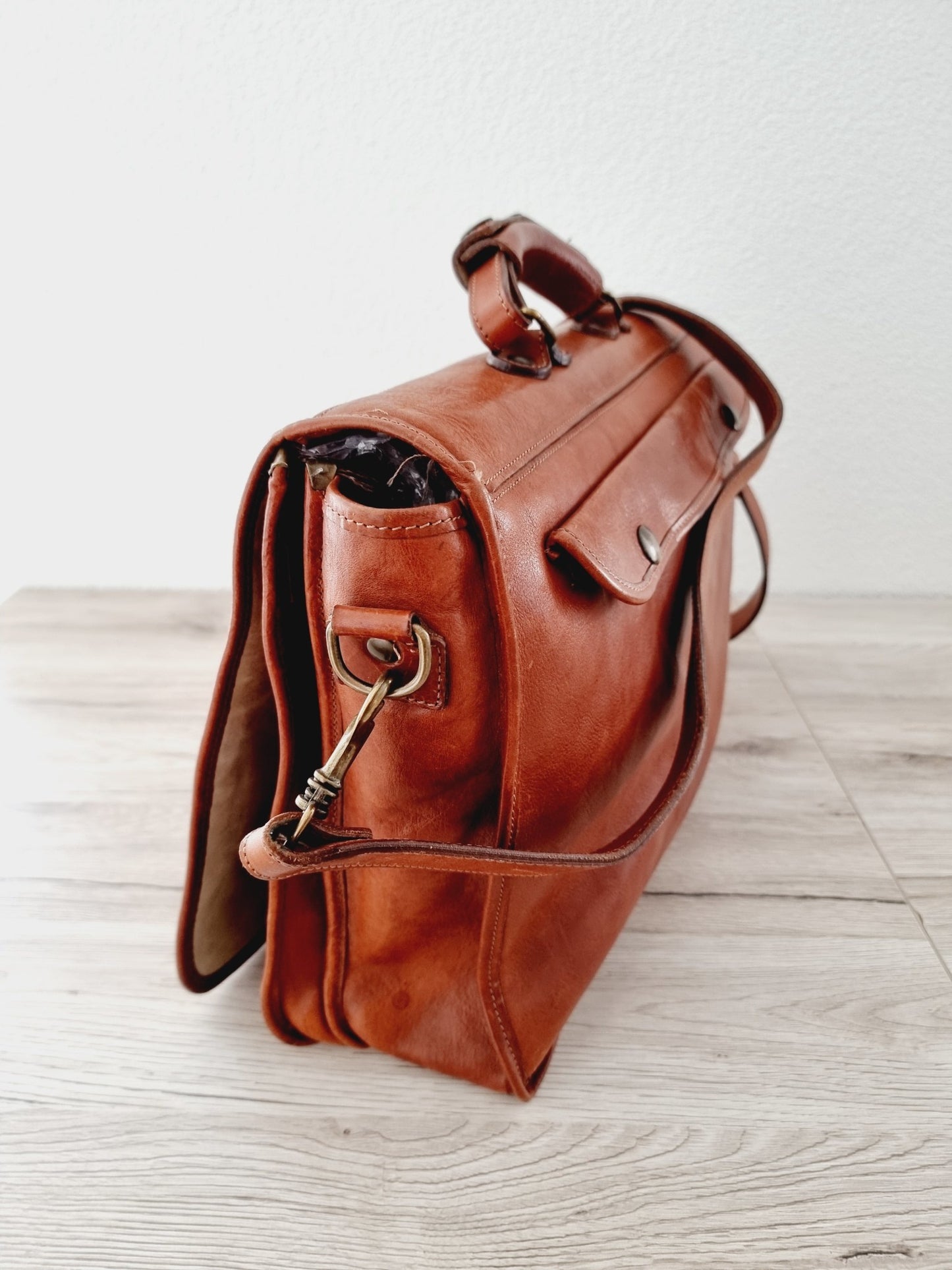 Sacoche/besace en cuir