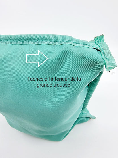 Trousse de toilette avec anneaux en métal (2 pièces)