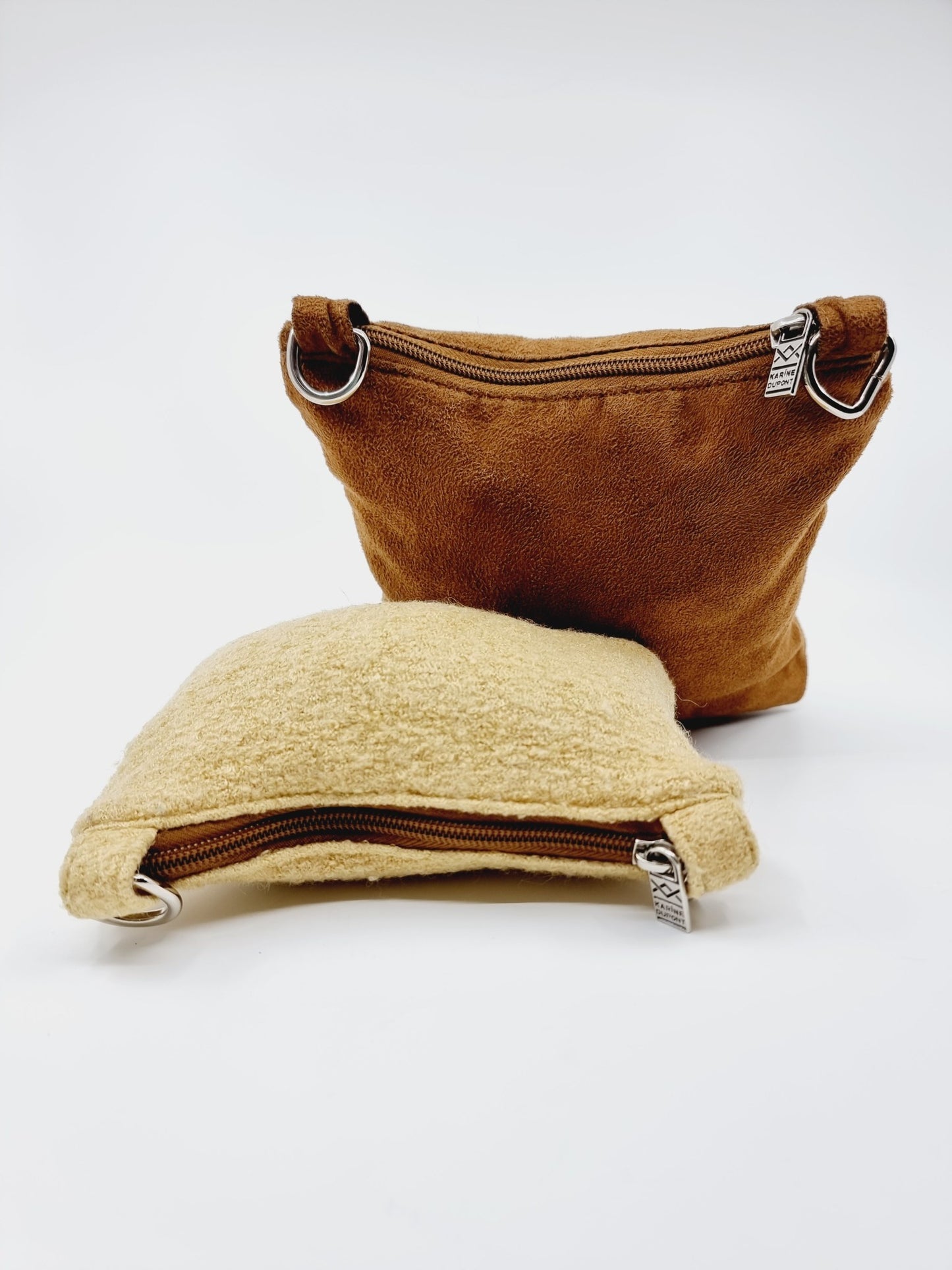 Trousse de toilette avec anneaux en métal (2 pièces)