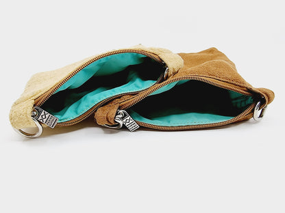 Trousse de toilette avec anneaux en métal (2 pièces)